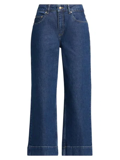 Cinq À Sept Women's Joey Mid-rise Crop Jeans In Blue
