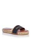 Cinq À Sept Cinq A Sept Women's Josephine Canvas Espadrille Sandals In Indigo/cognac