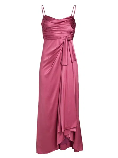 Cinq À Sept Women's Kasia Gathered Silk Maxi Dress In Pink