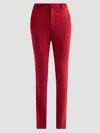 Cinq À Sept Cinq A Sept Kerry Slim Straight Leg Pants In Burgundy