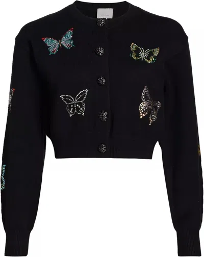 Cinq À Sept Cinq A Sept Women's Lisette Butterfly Cardigan, Black Multi