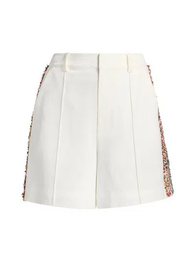 Cinq À Sept Lynn Trim Shorts In Neutral