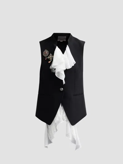 Cinq À Sept Cinq A Sept Maren Vest In Black