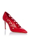 Cinq À Sept Margot Pointed Toe Pump In Cardinal
