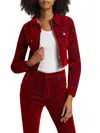 Cinq À Sept Denim Marilee Jacket In Red
