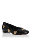 Cinq À Sept Women's Marin Block Heel Ballet Pump In Black/gold In Black