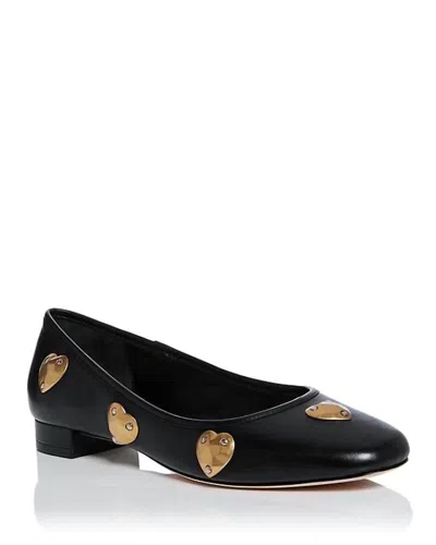 Cinq À Sept Women's Marin Block Heel Ballet Pump In Black/gold