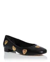 Cinq À Sept Cinq A Sept Women's Marin Block Heel Flats In Black/gold