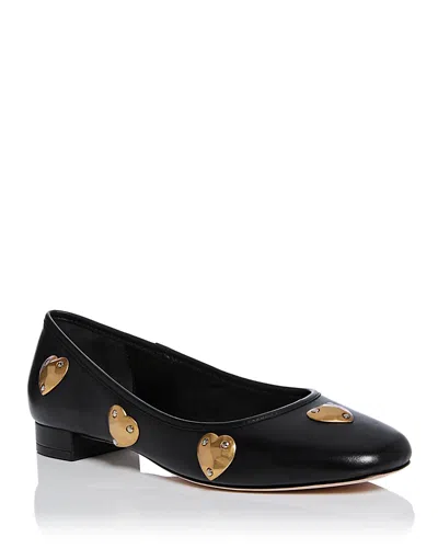 Cinq À Sept Cinq A Sept Women's Marin Block Heel Flats In Black/gold