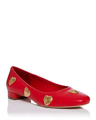 Cinq À Sept Cinq A Sept Women's Marin Block Heel Flats In Cardinal/gold
