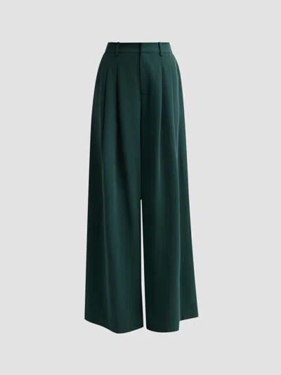 Cinq À Sept Women's Marne Pleated Trousers In Green