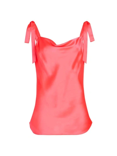 Cinq À Sept Women's Marta Silk Bias-cut Camisole In Neon Coral