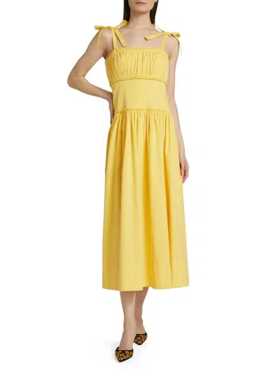 Cinq À Sept Cinq A Sept Maslow Dress In Yellow