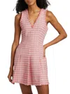 Cinq À Sept Women's Matilda Tweed A-line Minidress In Pink