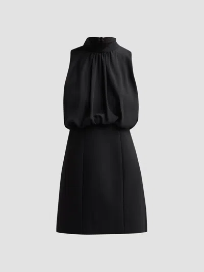 Cinq À Sept Women's Olyssia Blouson Mini Dress In Black