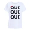 Cinq À Sept Cinq A Sept Oui Oui Oui Shrunken Tee In Multi