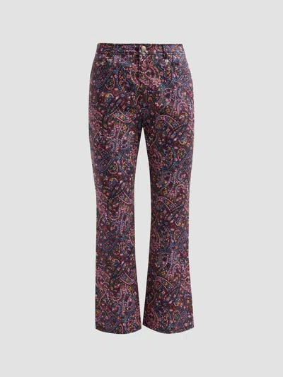 Cinq À Sept Women's Paisley Denim Stevie Jeans In Multi