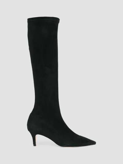 Cinq À Sept Women's Resort Jade 65mm Suede Boots In Black