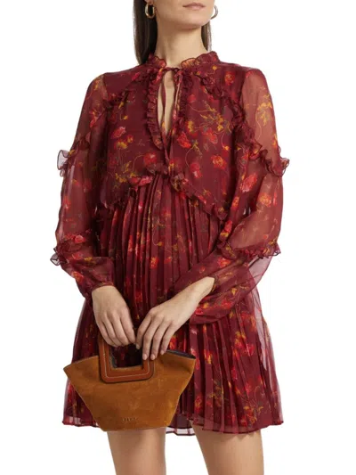 Cinq À Sept Women's Robin Floral Chiffon Minidress In Multi