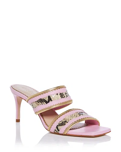 Cinq À Sept Cinq A Sept Women's Rosalie Metallic Sandals In Venus Pink