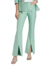 Cinq À Sept Shanis Mid-rise Flared Jeans In Light Marine Green