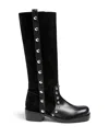 Cinq À Sept Shira Stud Knee High Boot In Black