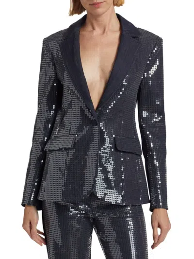 Cinq À Sept Women's Skyla Sequined Blazer In Purple