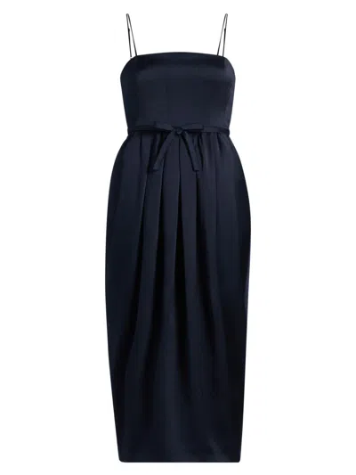 Cinq À Sept Bow Square Neck Soline Dress In Neutral