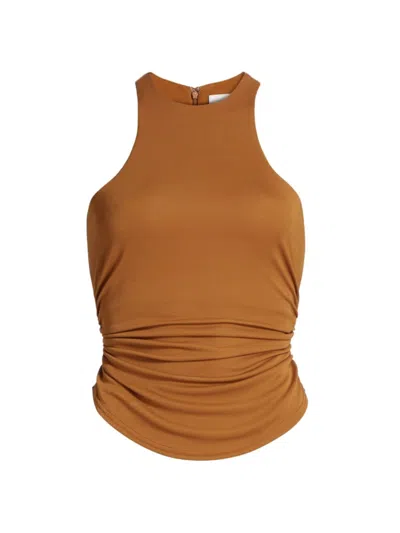 Cinq À Sept Women's Sonya Ruched Tank Top In Baked Cookie
