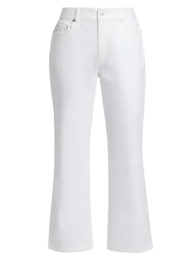 Cinq À Sept Women's Stevie Lace Pocket Crop Jeans In White