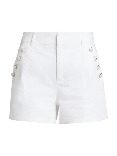 Cinq À Sept Women's Susie Button-pocket Denim Shorts In White