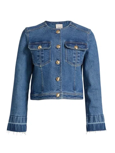 Cinq À Sept Women's Travis Collarless Denim Jacket