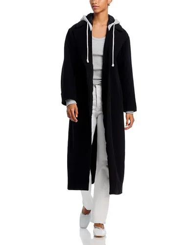 CINQ À SEPT CINQ À SEPT WOMEN'S VANDER COAT, BLACK/HEATHER GREY