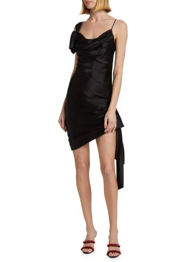 Cinq À Sept Women's Venus Silk Minidress In Black