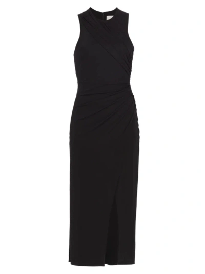 Cinq À Sept Women's Wesson Ruched Jersey Midi-dress In Black