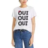Cinq À Sept Cinq A Sept Oui Oui Oui Shrunken Tee In Multi