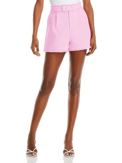 Cinq À Sept Womens High Rise Mini Casual Shorts In Pink