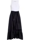 Cinq À Sept Zayla Dress In White Navy In Blue