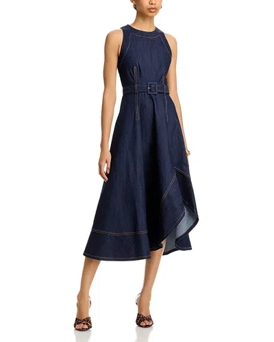 CINQ À SEPT CINQ A SEPT ZELDA DENIM MIDI DRESS