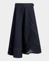 Cinq À Sept Zelda Denim Midi Skirt In Indigo