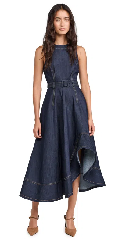 CINQ À SEPT ZELDA DRESS INDIGO