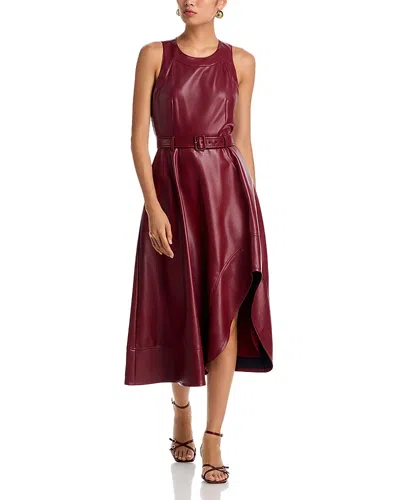 Cinq À Sept Cinq A Sept Zelda Faux Leather Dress In Purple
