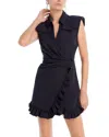 Cinq À Sept Cinq A Sept Zenni Ruffled Wrap Dress In Black