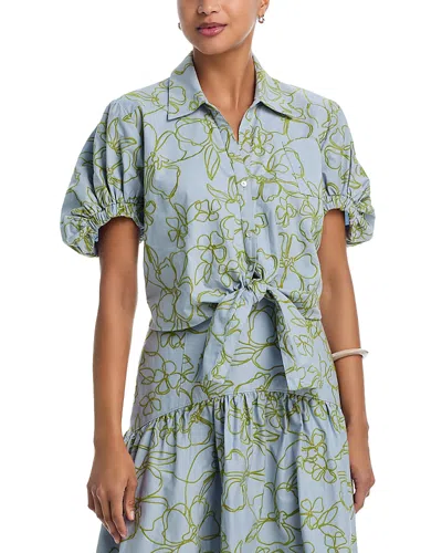 Cinq À Sept Cinq A Sept Zoanne Embroidered Floral Top In Multi