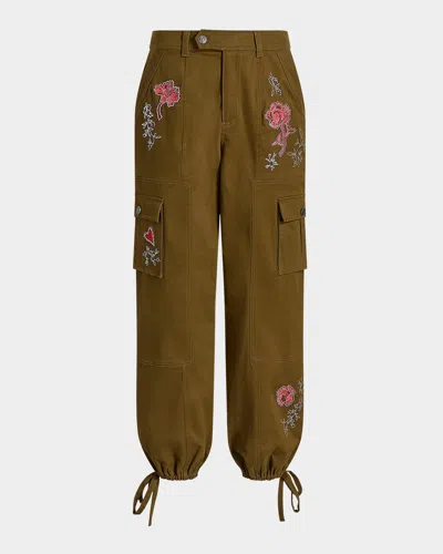 CINQ À SEPT ZOLA DESERT ROSE CARGO JOGGERS