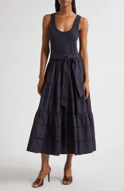Cinq À Sept Zuri Sleeveless Tiered Maxi Dress