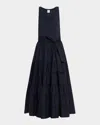 Cinq À Sept Zuri Sleeveless Tiered Maxi Dress