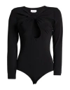 Cinqrue Woman Bodysuit Black Size L Polyester, Elastane