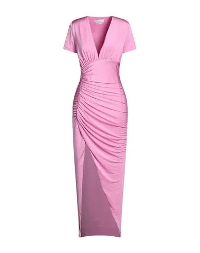Cinqrue Woman Maxi Dress Pink Size S Polyester, Elastane