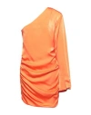 Cinqrue Woman Short Dress Orange Size M Polyester In Orange
